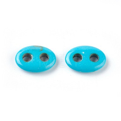 Synthetic Turquoise Links connectors TURQ-F012-01A-1