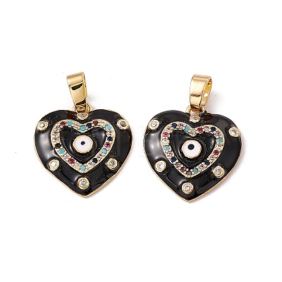 Brass Enamel Pendants KK-E068-VC037-1