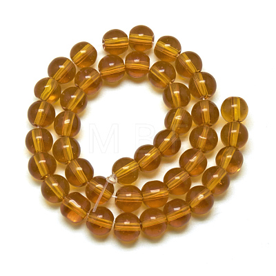 Glass Beads Strands GR6mm13Y-1