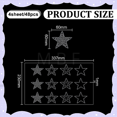 Glass Hotfix Rhinestone DIY-WH0622-654D-1