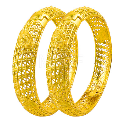 4Pcs Brass Alloy Bangles for Women WGEEFE8-01-1