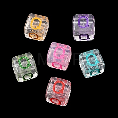 Acrylic European Beads MACR-I042-01Q-1