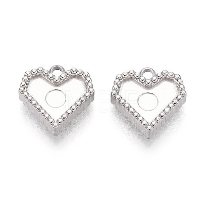 304 Stainless Steel Pendant Cabochon Settings LS-STAS-T065-86P-02-1