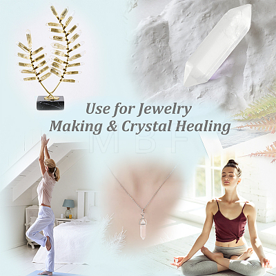 Natural Quartz Crystal Double Terminated Points G-WH0021-29-1