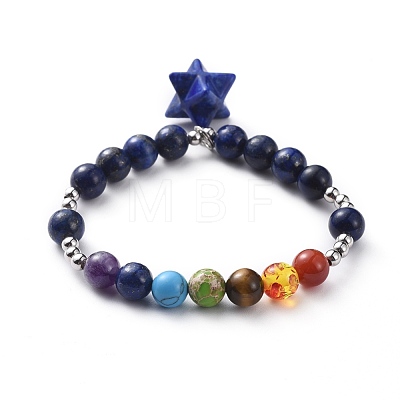 Yoga Chakra Jewelry BJEW-JB04693-01-1
