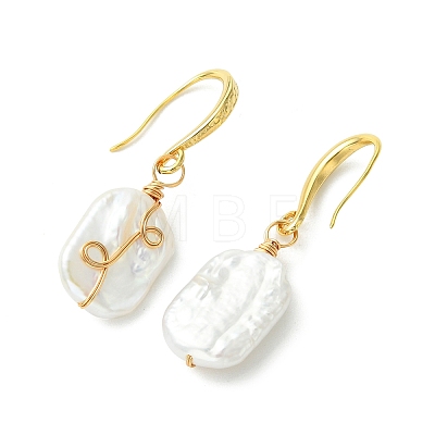 Baroque Natural Keshi Pearl Dangle Earrings EJEW-JE07064-02-1