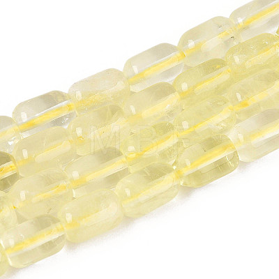 Natural Lemon Quartz(Heated) Beads Strands G-G980-52B-1