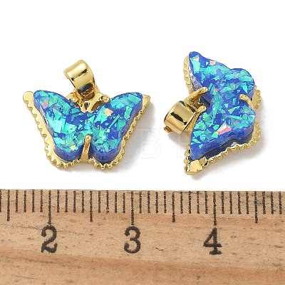 Real 18K Gold Plated Rack Plating Brass Pendants KK-Q009-07G-06-1