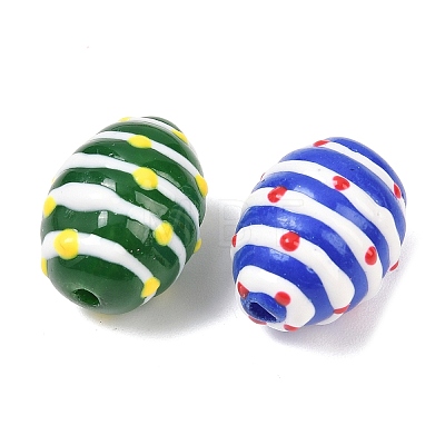 Glass Imitation Jade Beads GLAA-L051-02-1