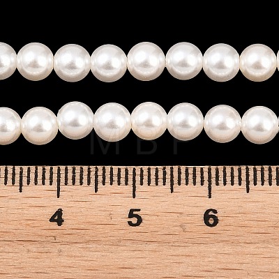 Electroplated Shell Pearl Beads Strands BSHE-C011-02-1