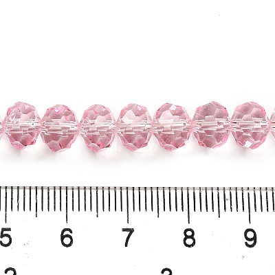 Transparent Baking Paint Glass Beads Strands DGLA-A034-T8mm-D09-1