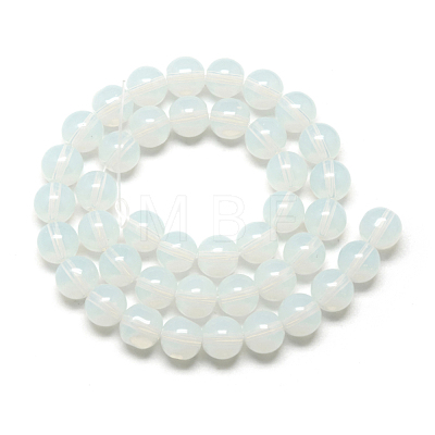 Imitation Jade Glass Beads Strands GR4mm69Y-1