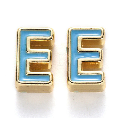 Rack Plating Alloy Enamel Beads ENAM-S122-033E-NR-1