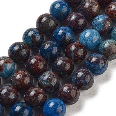 Natural Blue Opal Beads Strands G-H045-A02-8MM-02-1