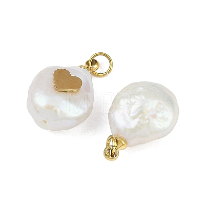 Natural Keshi Pearl Pendants STAS-Z136-01G-04-1