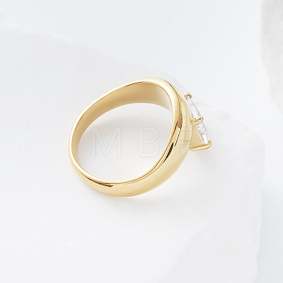 304 Stainless Steel Glass Finger Rings LS-MD8256-2-1