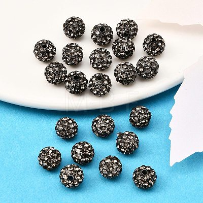 Polymer Clay Rhinestone Beads RB-H284-8MM-215-1