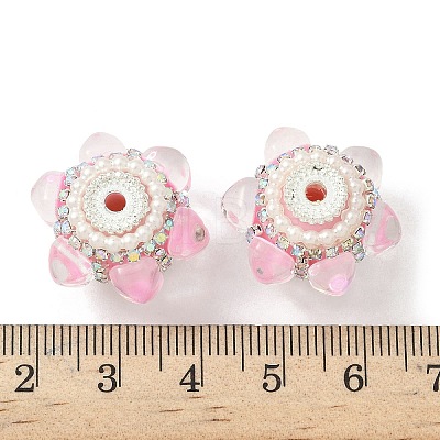 Sparkling Acrylic Rhinestone Beads CLAY-NH0003-01S-1
