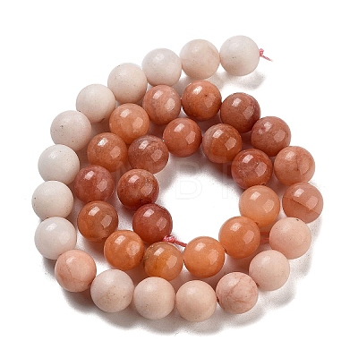 Natural Pink Aventurine Beads Strands G-B095-A02-01-1