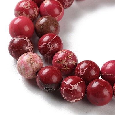 Dyed Natural Regalite/Imperial Jasper/Sea Sediment Jasper Beads Strands G-B124-C01-13-1