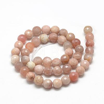 Natural Sunstone Beads Strands G-R447-4mm-02-1