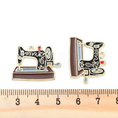 Alloy Enamel Pendants PALLOY-S185-04G-1