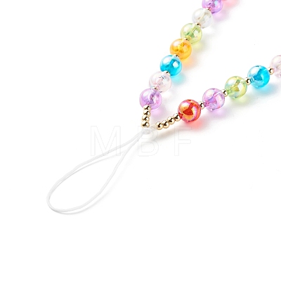 Acrylic Beads Mobile Straps HJEW-JM00570-1