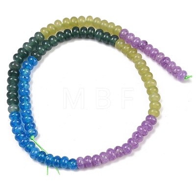 Dyed Natural White Jade Beads Strands G-Z135-C02-1