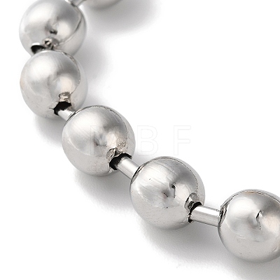 Rack Plating Brass Ball Chain Necklaces for Women NJEW-G102-01E-P-1