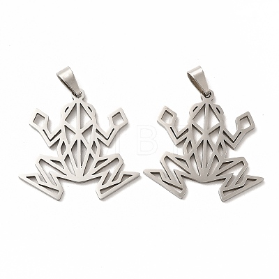 Non-Tarnish 201 Stainless Steel Origami Pendants X-STAS-K251-044P-1