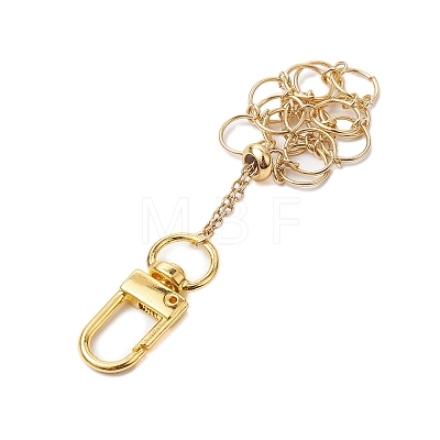 304 Stainless Steel Macrame Chain Pouch Empty Stone Holder Pendant Decoration HJEW-JM02080-1