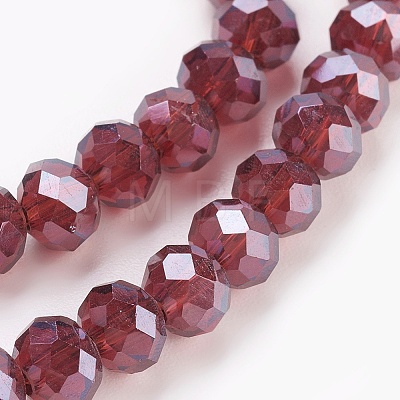 Electroplate Glass Beads Strands LS-GLAA-K027-PL-A03-1