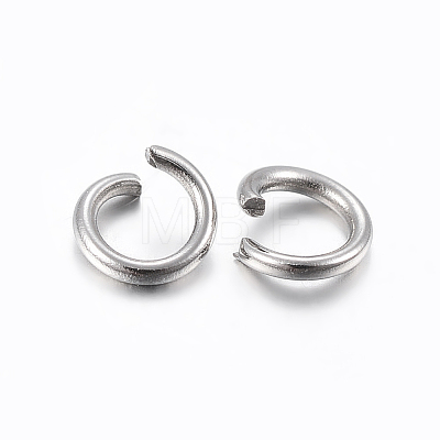 304 Stainless Steel Open Jump Rings STAS-H437-9x1mm-1