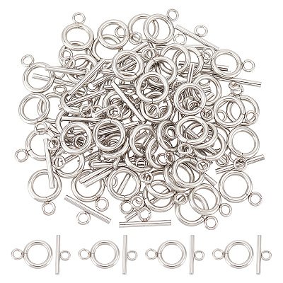 Unicraftale 304 Stainless Steel Toggle Clasps STAS-UN0002-23A-1