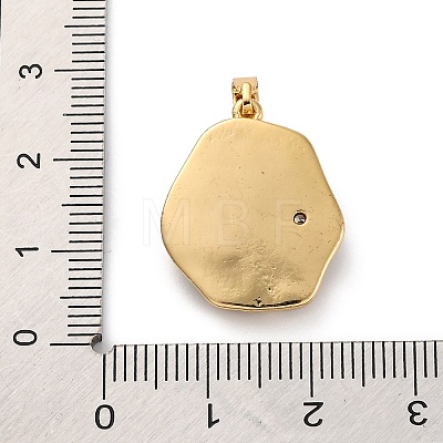 Brass Enamel Pendants KK-S502-04G-B-1