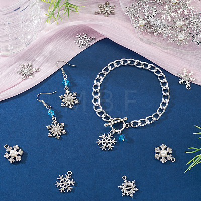 36Pcs 6 Styles Alloy Rhinestone Pendants FIND-TA0010-05-1