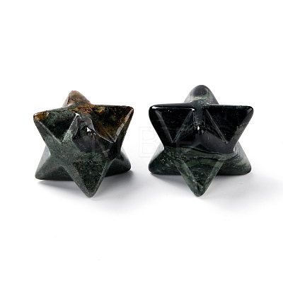 Natural Mixed Stone Sculpture Healing Crystal Merkaba Star Ornament G-C234-02-1