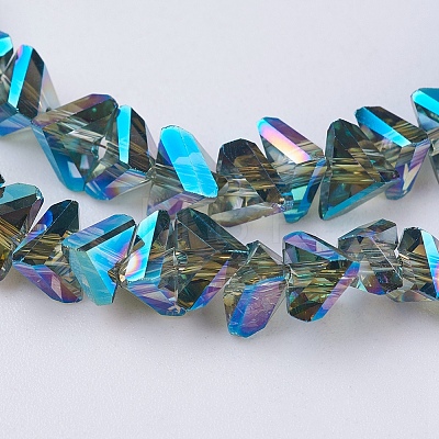 Electroplate Glass Beads Strands EGLA-J145-6mm-FR01-1