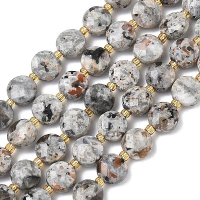 Natural Syenite Beads Strands G-K389-B86-01-1