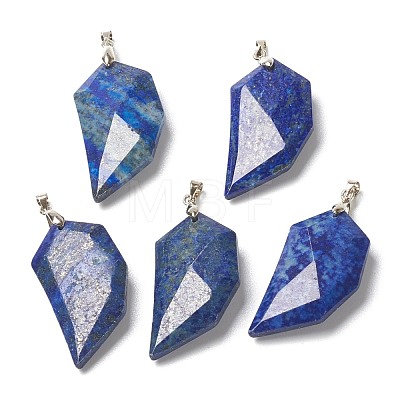 Natural Lapis Lazuli Pendants G-P445-D04-1