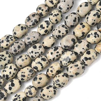 Natural Dalmatian Jasper Beads Strands G-C286-A09-1