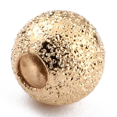 Long-Lasting Plated Brass Beads KK-O133-004A-G-1