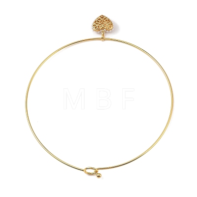 Brass with ABS Imitation Pearl Charm Bangles BJEW-Q350-05C-G-1