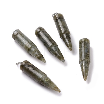 Natural Labradorite Pointed Pendants G-D850-07-1