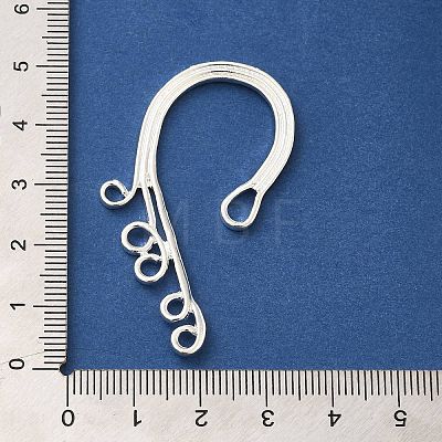 Rack Plating Alloy Ear Cuff Findings FIND-C063-02S-1