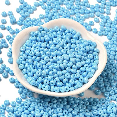 Baking Paint Glass Seed Beads SEED-B001-02A-12-1