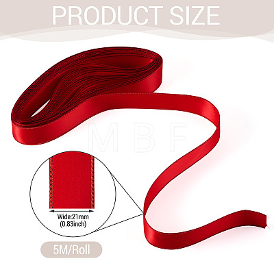 5M Polyester Gold Edged Satin Ribbon OCOR-TADJ0001-05A-1