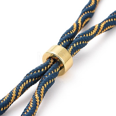 Nylon Cord Silder Bracelets MAK-C003-03G-22-1