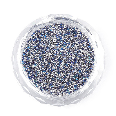 Plated Glass Seed Beads SEED-S017-07-1