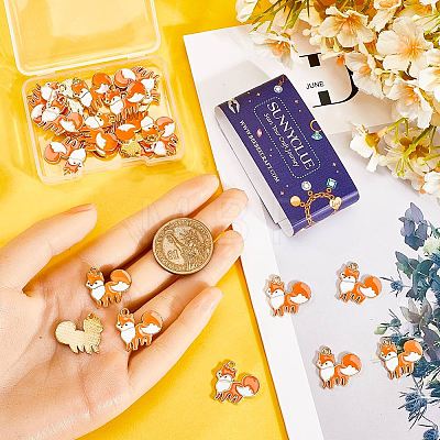 30Pcs Thanksgiving Day Alloy Enamel Pendants ENAM-SC0005-82-1